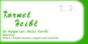 kornel heibl business card